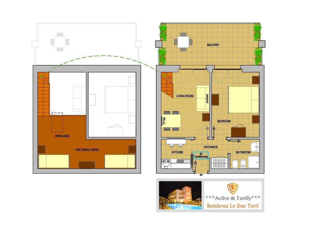 Residenza Le Due Torri Aparthotel Riva del Garda Exteriör bild
