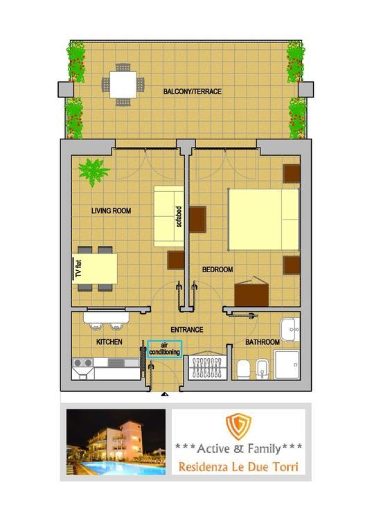Residenza Le Due Torri Aparthotel Riva del Garda Exteriör bild